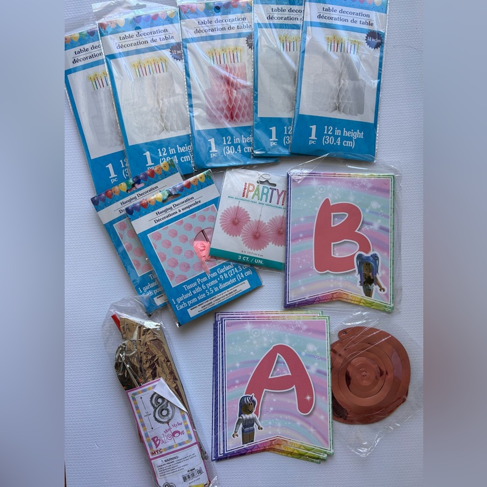 roblox birthday party supplies